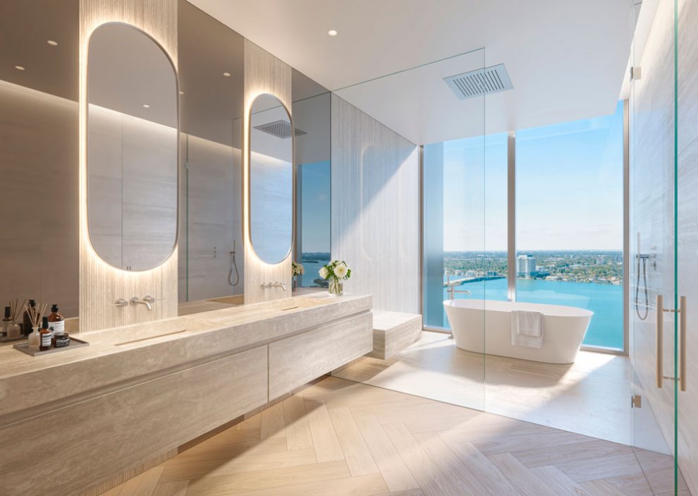 Pagani Residences Miami primary bathroom