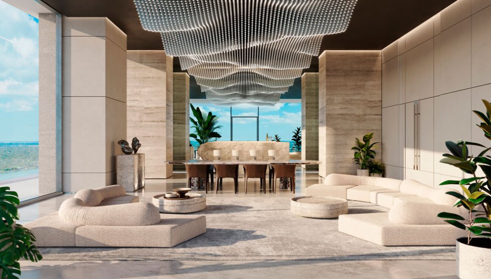 Pagani Residences Miami living room